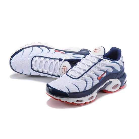 KicksOnFire Nike Air Max Plus Tn QS White Blue and Red Shoes