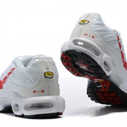 KicksOnFire Nike Air Max Plus Tn White Red Shoes CU3454-100