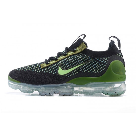 KicksOnFire Nike Air VaporMax 2021 Flyknit Black Green Shoes DQ7640-001