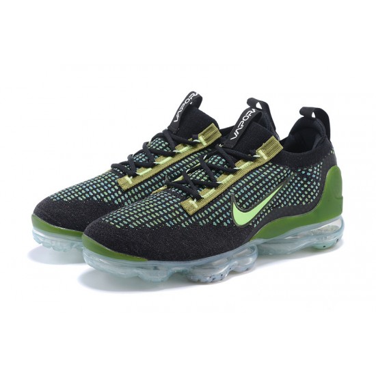 KicksOnFire Nike Air VaporMax 2021 Flyknit Black Green Shoes DQ7640-001