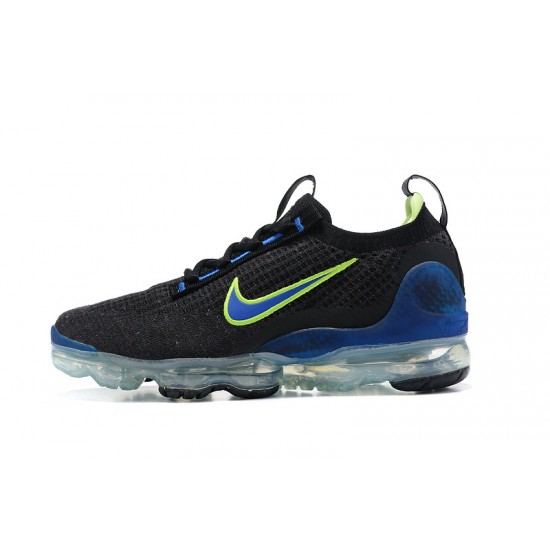 KicksOnFire Nike Air VaporMax 2021 Flyknit Black Green and Blue Shoes