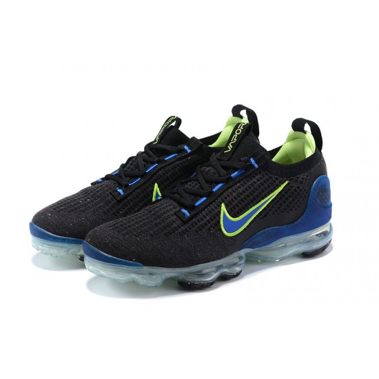 KicksOnFire Nike Air VaporMax 2021 Flyknit Black Green and Blue Shoes