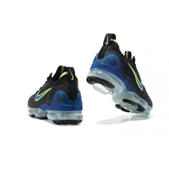 KicksOnFire Nike Air VaporMax 2021 Flyknit Black Green and Blue Shoes