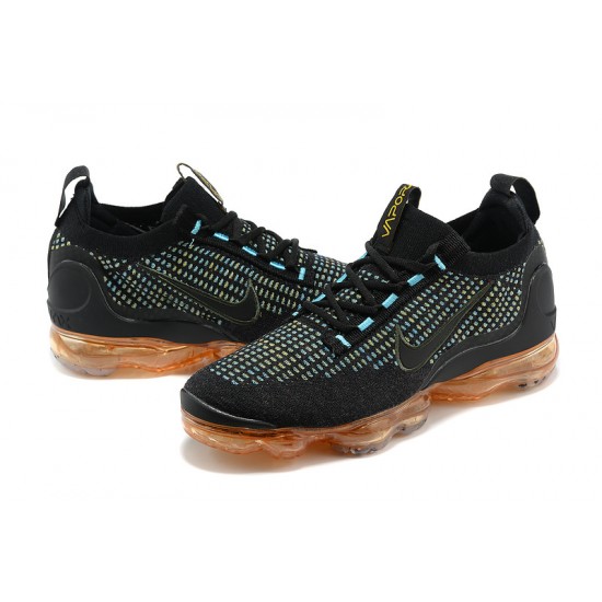 KicksOnFire Nike Air VaporMax 2021 Flyknit Black Orange Shoes