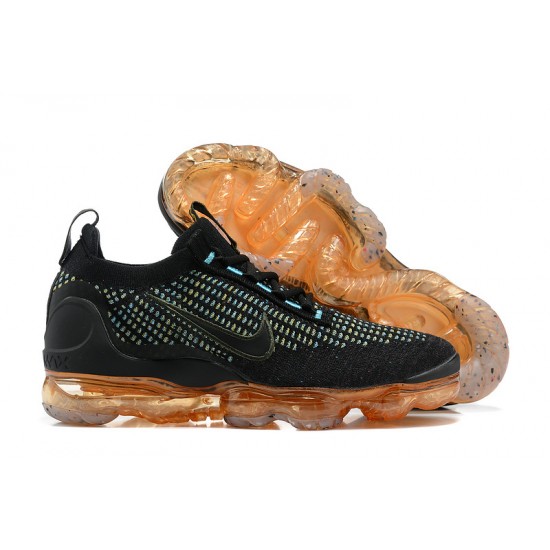 KicksOnFire Nike Air VaporMax 2021 Flyknit Black Orange Shoes