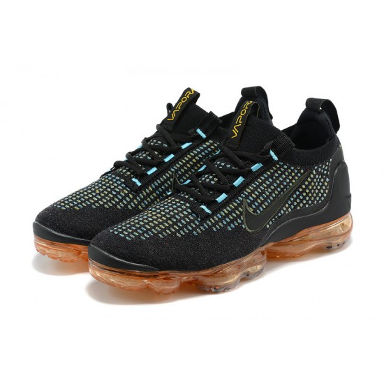 KicksOnFire Nike Air VaporMax 2021 Flyknit Black Orange Shoes