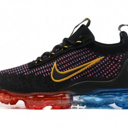 KicksOnFire Nike Air VaporMax 2021 Flyknit Black Red and Blue Shoes