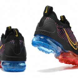 KicksOnFire Nike Air VaporMax 2021 Flyknit Black Red and Blue Shoes