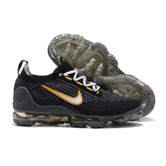 KicksOnFire Nike Air VaporMax 2021 Flyknit Black Yellow Shoes DH4086-001