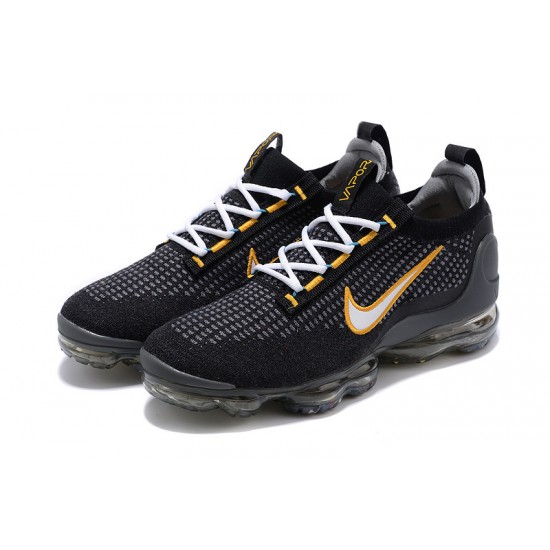 KicksOnFire Nike Air VaporMax 2021 Flyknit Black Yellow Shoes DH4086-001