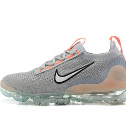 KicksOnFire Nike Air VaporMax 2021 Flyknit Grey Orange Shoes DH4084-002