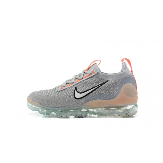 KicksOnFire Nike Air VaporMax 2021 Flyknit Grey Orange Shoes DH4084-002