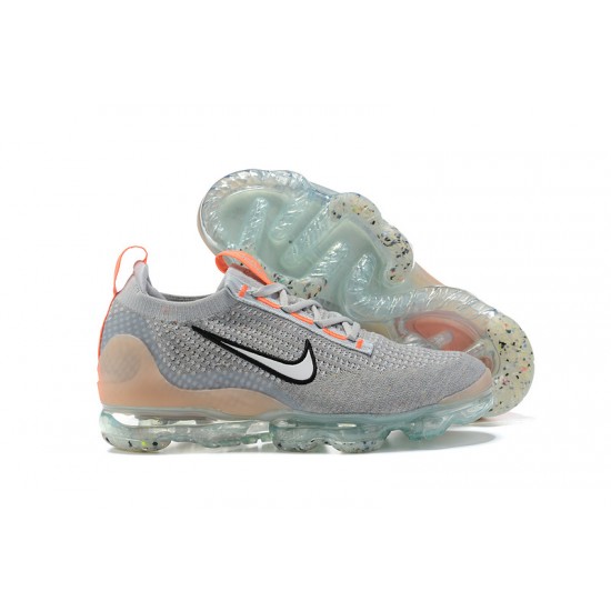 KicksOnFire Nike Air VaporMax 2021 Flyknit Grey Orange Shoes DH4084-002