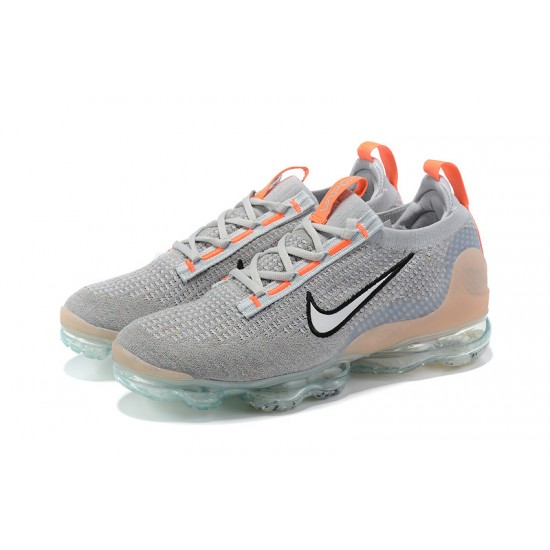 KicksOnFire Nike Air VaporMax 2021 Flyknit Grey Orange Shoes DH4084-002