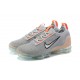 KicksOnFire Nike Air VaporMax 2021 Flyknit Grey Orange Shoes DH4084-002