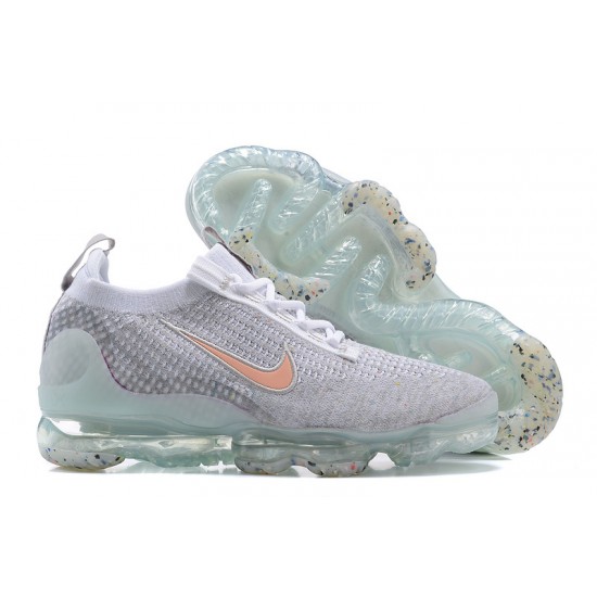 KicksOnFire Nike Air VaporMax 2021 Flyknit Grey Orange Shoes DH4090-002