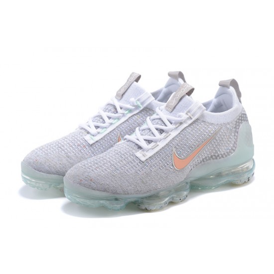 KicksOnFire Nike Air VaporMax 2021 Flyknit Grey Orange Shoes DH4090-002