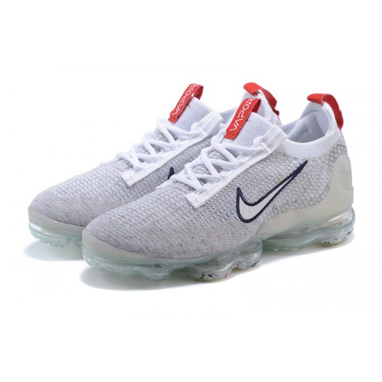 KicksOnFire Nike Air VaporMax 2021 Flyknit Grey Red Shoes DB1550-003