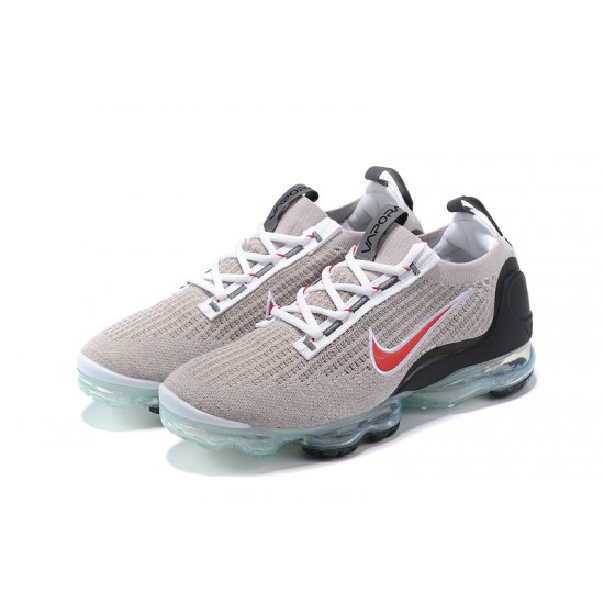 KicksOnFire Nike Air VaporMax 2021 Flyknit Grey Red Shoes DH4085-003