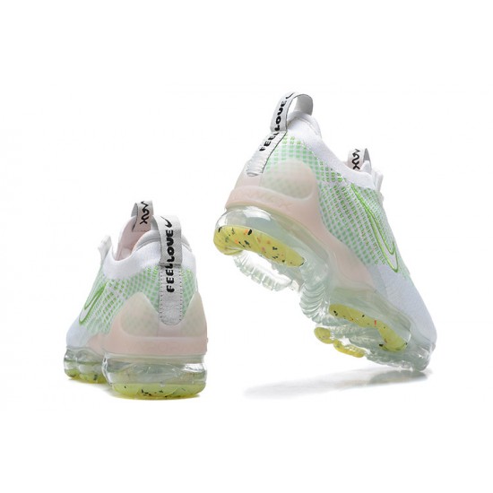 KicksOnFire Nike Air VaporMax 2021 Flyknit White Green Shoes FD0871-100