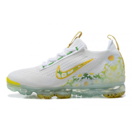 KicksOnFire Nike Air VaporMax 2021 Flyknit White Yellow Shoes