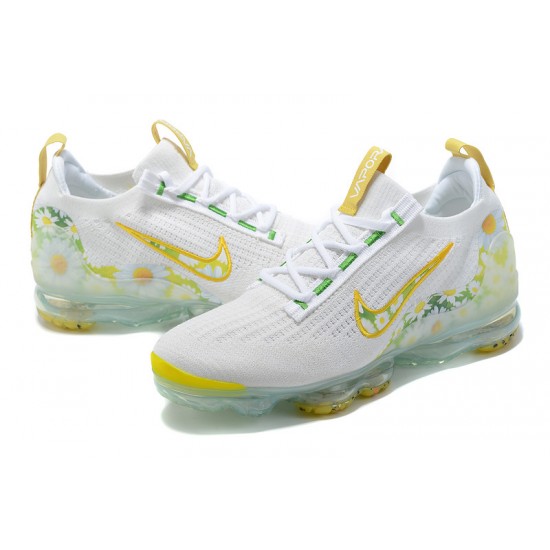 KicksOnFire Nike Air VaporMax 2021 Flyknit White Yellow Shoes