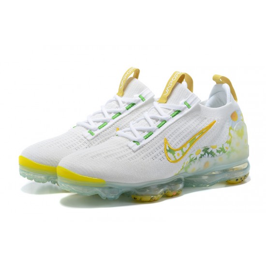 KicksOnFire Nike Air VaporMax 2021 Flyknit White Yellow Shoes