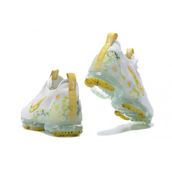 KicksOnFire Nike Air VaporMax 2021 Flyknit White Yellow Shoes