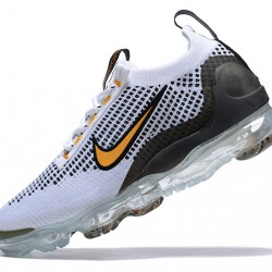 KicksOnFire Nike Air VaporMax 2021 Flyknit White Yellow and Black Shoes