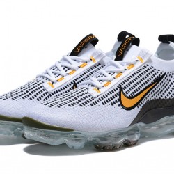 KicksOnFire Nike Air VaporMax 2021 Flyknit White Yellow and Black Shoes