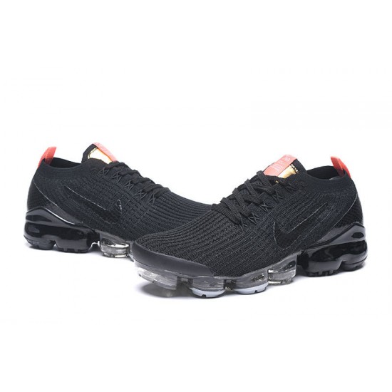 KicksOnFire Nike Air VaporMax Flyknit 3 Black Orange Shoes