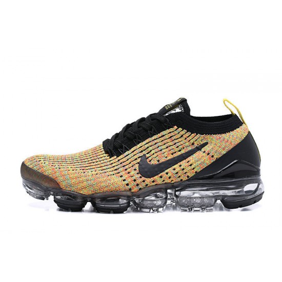 KicksOnFire Nike Air VaporMax Flyknit 3 Black Yellow Shoes  AJ6900-006