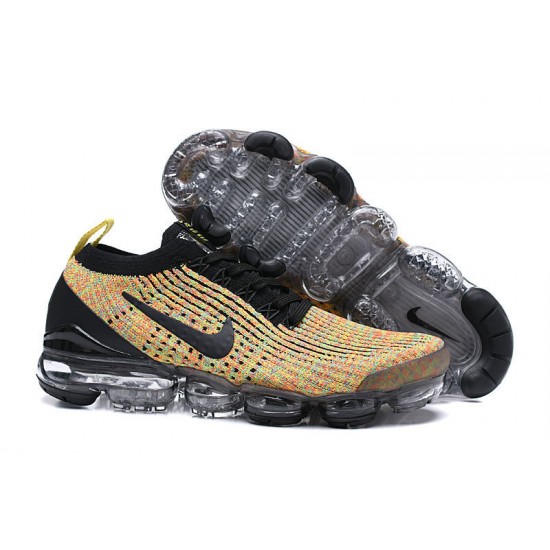 KicksOnFire Nike Air VaporMax Flyknit 3 Black Yellow Shoes  AJ6900-006