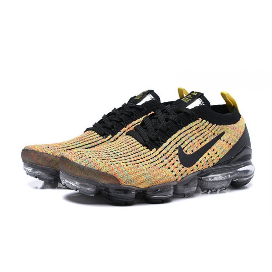 KicksOnFire Nike Air VaporMax Flyknit 3 Black Yellow Shoes  AJ6900-006