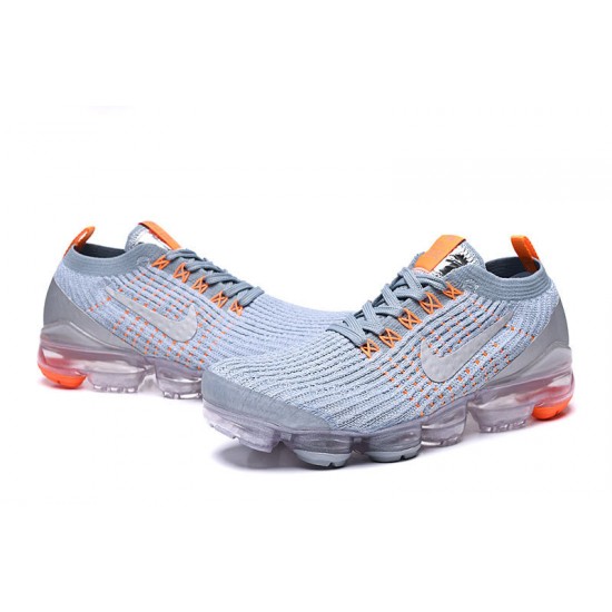 KicksOnFire Nike Air VaporMax Flyknit 3 Grey Orange Shoes AJ6900-003