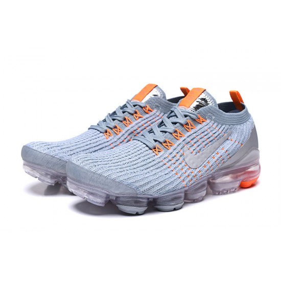 KicksOnFire Nike Air VaporMax Flyknit 3 Grey Orange Shoes AJ6900-003