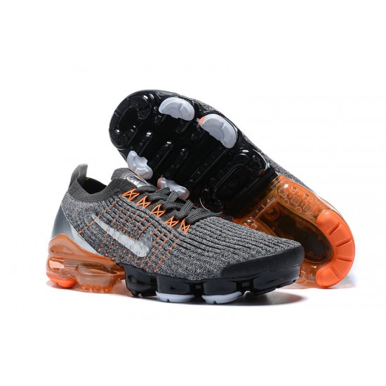 KicksOnFire Nike Air VaporMax Flyknit 3 Grey Orange Shoes AJ6900-024