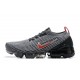 KicksOnFire Nike Air VaporMax Flyknit 3 Grey Red Shoes AJ6900-012