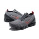 KicksOnFire Nike Air VaporMax Flyknit 3 Grey Red Shoes AJ6900-012