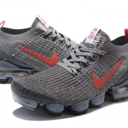 KicksOnFire Nike Air VaporMax Flyknit 3 Grey Red Shoes CT1270-001