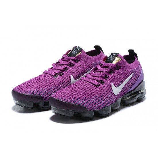 KicksOnFire Nike Air VaporMax Flyknit 3 Purple Black Shoes AJ6900-502