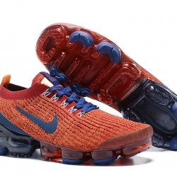 KicksOnFire Nike Air VaporMax Flyknit 3 Red Blue Shoes AJ6900-600