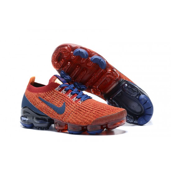 KicksOnFire Nike Air VaporMax Flyknit 3 Red Blue Shoes AJ6900-600