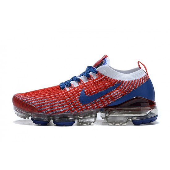 KicksOnFire Nike Air VaporMax Flyknit 3 Red Blue Shoes CW5585-100