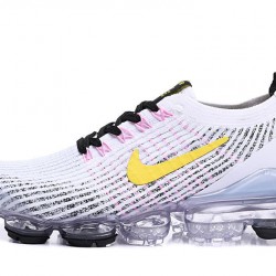 KicksOnFire Nike Air VaporMax Flyknit 3 White Yellow Shoes AJ6900-103