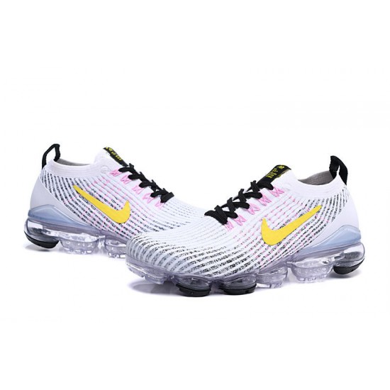 KicksOnFire Nike Air VaporMax Flyknit 3 White Yellow Shoes AJ6900-103